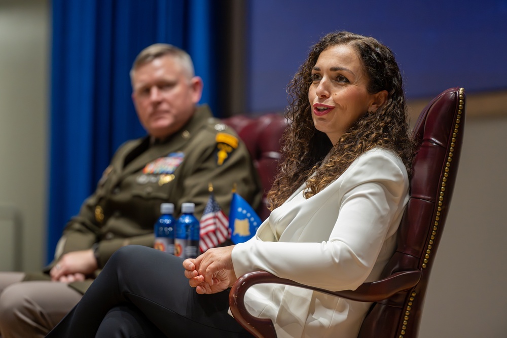 Her Excellency Dr. Vjosa Osmani Sadriu President Of The Republic Of Kosovo Visits the USAWC