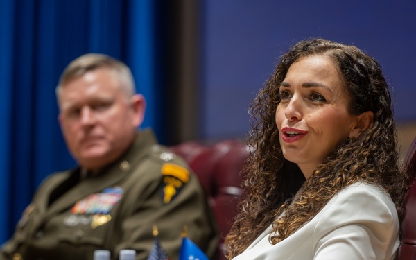 Her Excellency Dr. Vjosa Osmani Sadriu President Of The Republic Of Kosovo Visits the USAWC