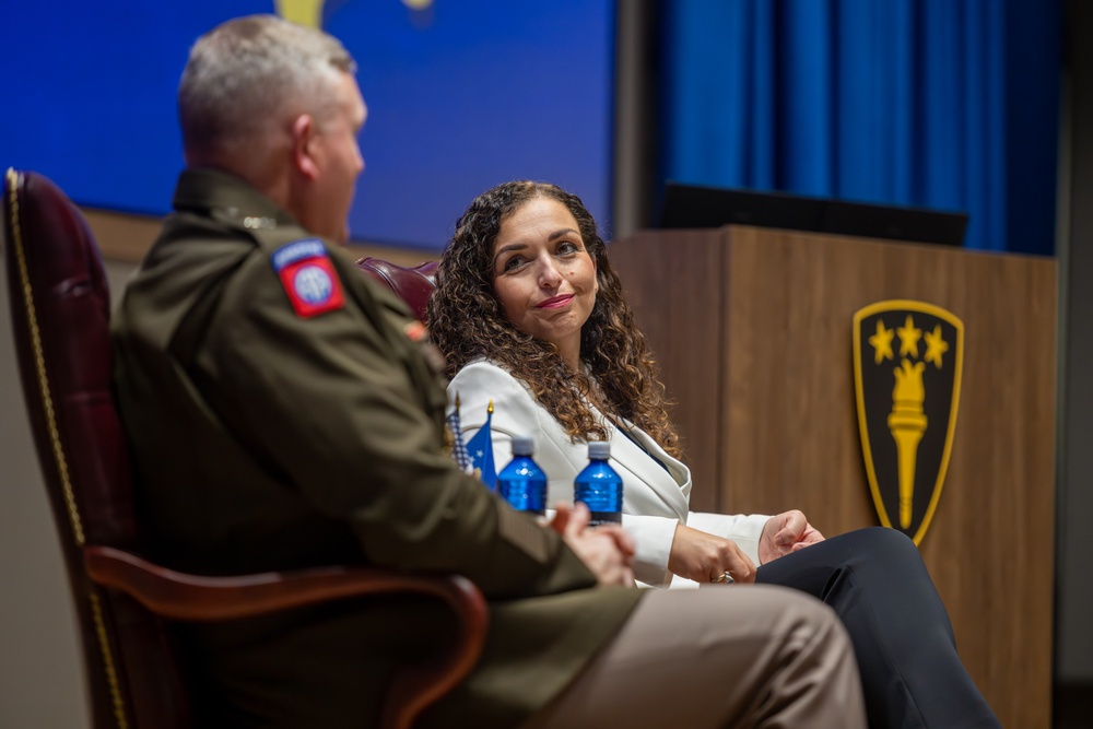 Her Excellency Dr. Vjosa Osmani Sadriu President of the Republic of Kosovo Visits the USAWC