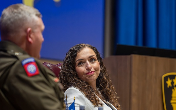 Her Excellency Dr. Vjosa Osmani Sadriu President of the Republic of Kosovo Visits the USAWC