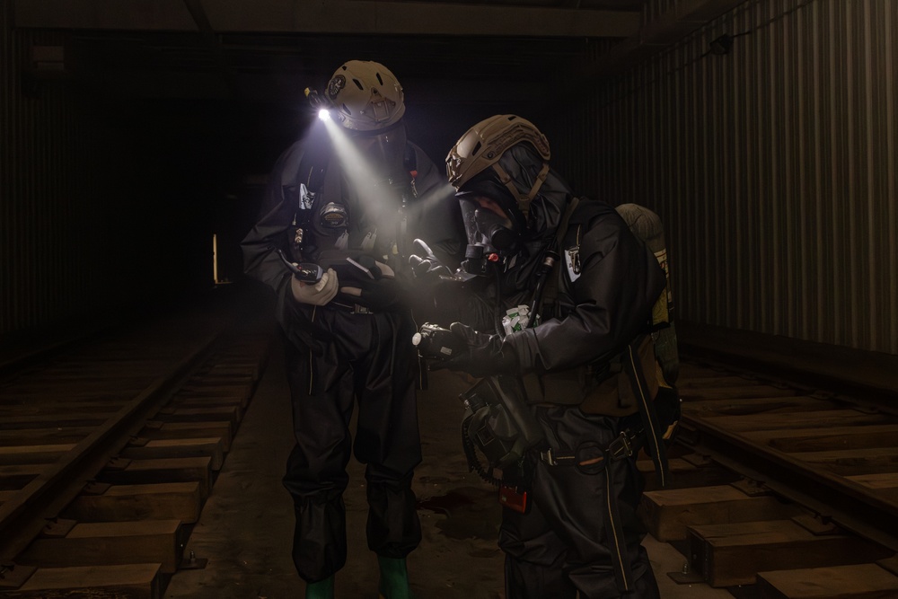 CBIRF Marines Participate in CBRN Response Training at Guardian Centers
