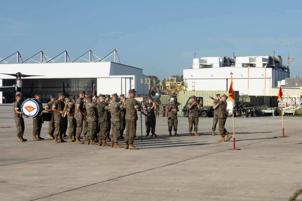 VMM-266 change of command ceremony