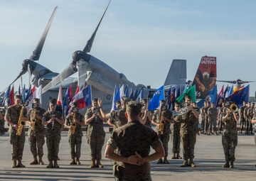 VMM-266 change of command ceremony
