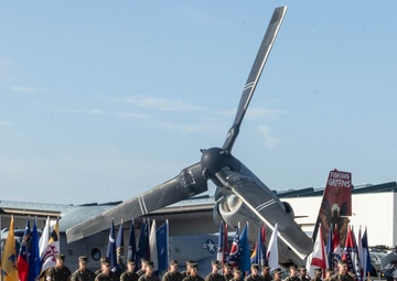 VMM-266 change of command ceremony
