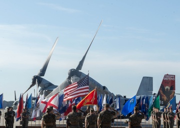 VMM-266 change of command ceremony