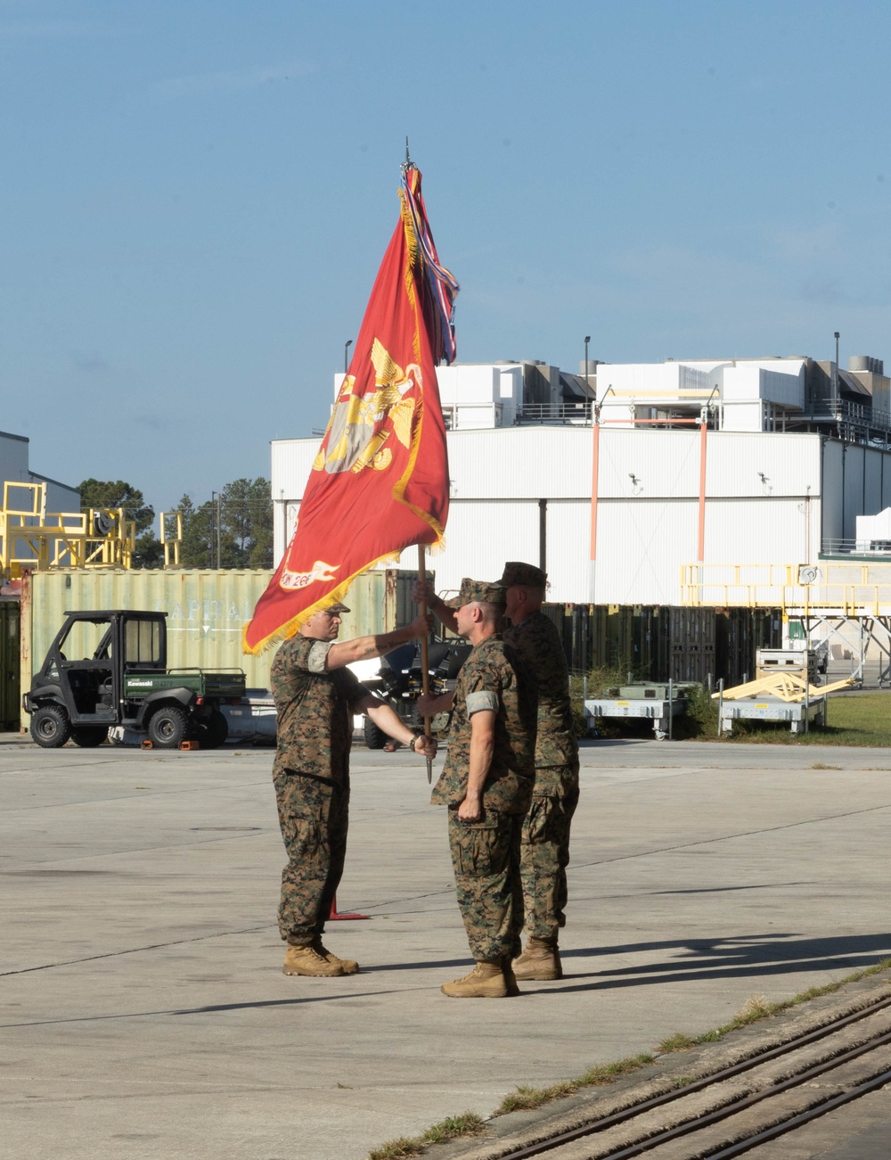 VMM-266 change of command ceremony
