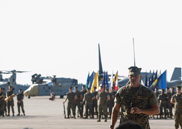 VMM-266 change of command ceremony