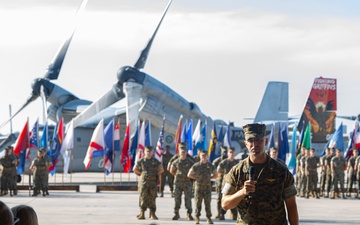 VMM-266 change of command ceremony