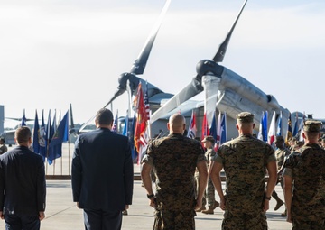 VMM-266 change of command ceremony