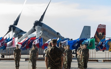VMM-266 change of command ceremony