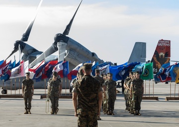 VMM-266 change of command ceremony