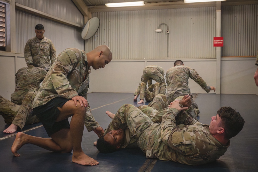 Soldiers Train in Army Combatives at Joint Base Pearl Harbor-Hickam