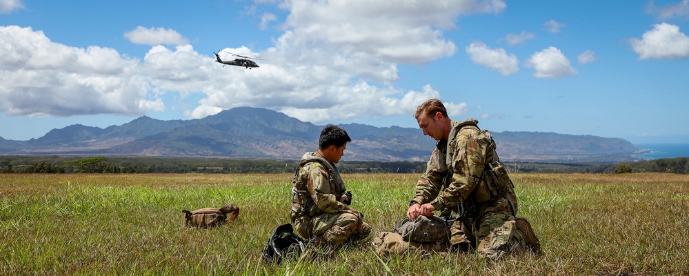 25th CAB Critical Care Flight Paramedic Conducts Medical Evaluation