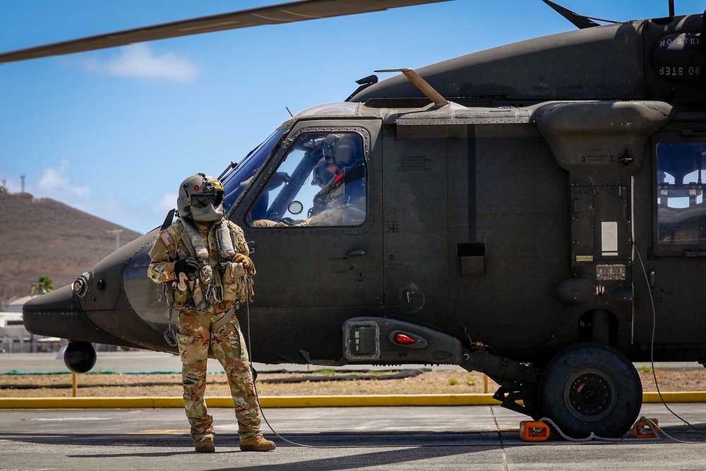 25th CAB Critical Care Flight Paramedic Conducts Medical Evaluation