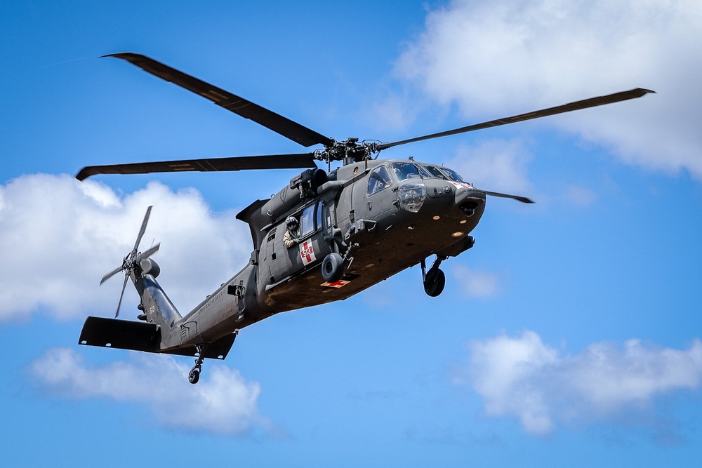 25th CAB Critical Care Flight Paramedic Conducts Medical Evaluation