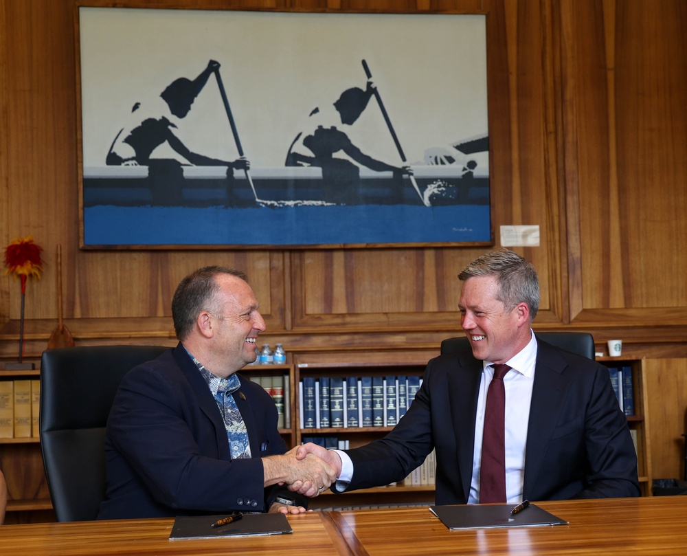 U.S. ARMY SECRETARY DRISCOLL AND GOVERNOR GREEN ANNOUNCE STATEMENT OF PRINCIPLES
