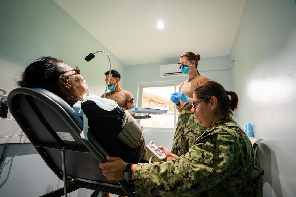 Pacific Partnership 2025 Multinational Servicemembers Provide Optometry, Dental, and Audiology Treatment at West Community Health Center in Ngeremlengui, Palau Sept. 26.