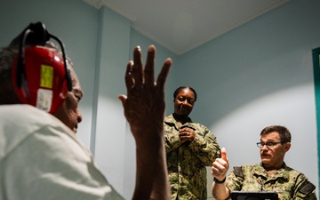 Pacific Partnership 2025 Multinational Servicemembers Provide Optometry, Dental, and Audiology Treatment at West Community Health Center in Ngeremlengui, Palau Sept. 26.