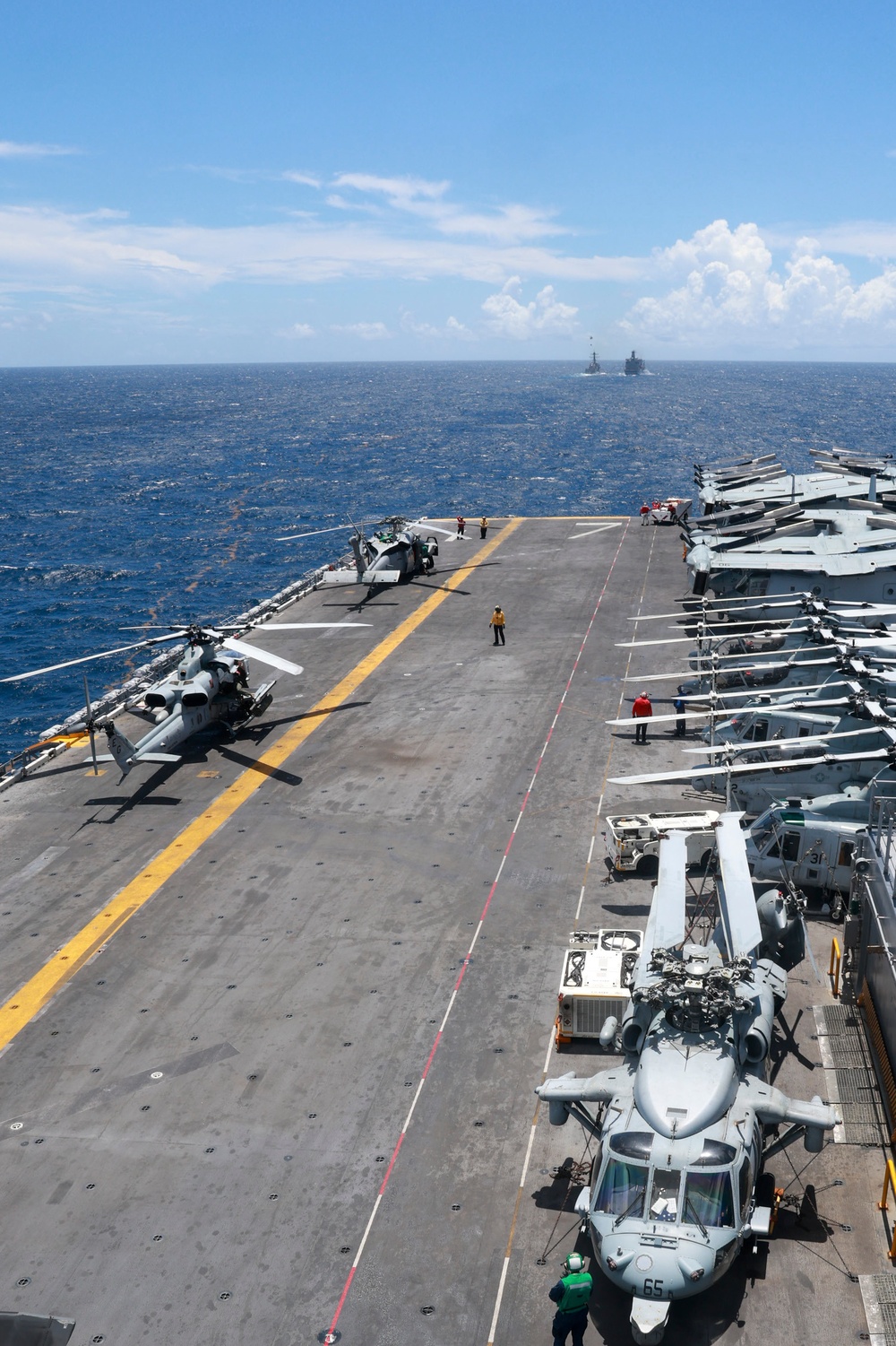 USS Iwo Jima Conducts a Fueling-at-Sea