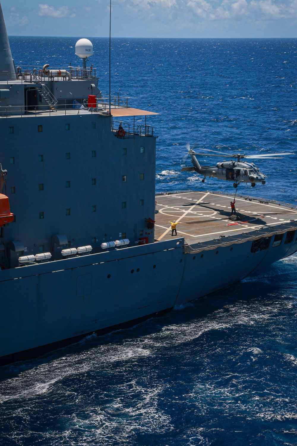 USS Iwo Jima Conducts a Fueling-at-Sea