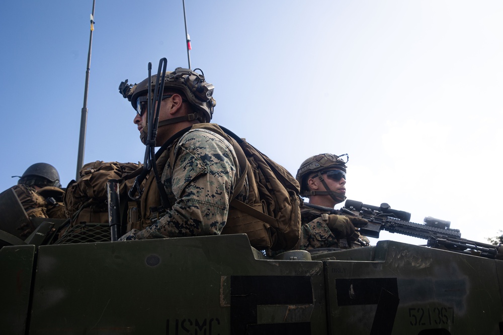 31st MEU | 1st LAR conducts a Live Fire Range