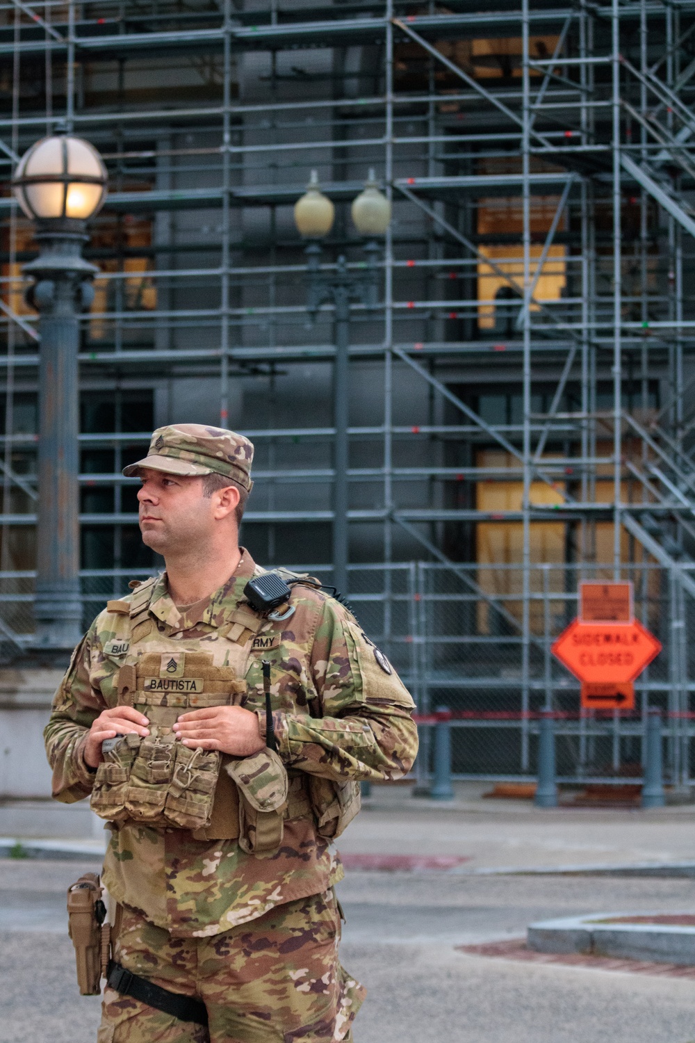 South Carolina National Guardsman Assists With Security At Union Station