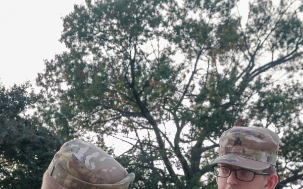 South Carolina National Guardsmen Use An ATAK As They Patrol The Potomac Metro