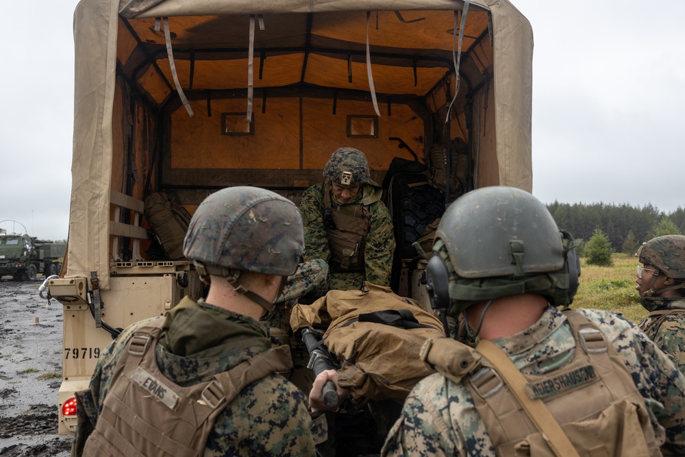 U.S. Sailors and Marines conduct Casualty Evacuation Exercise during Orient Shield 25