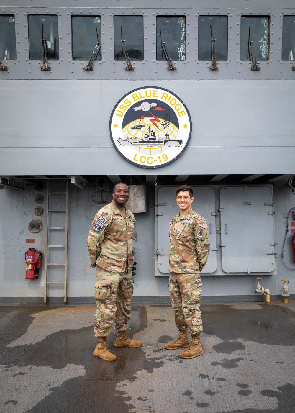 U.S. Space Forces Korea visits USS Blue Ridge