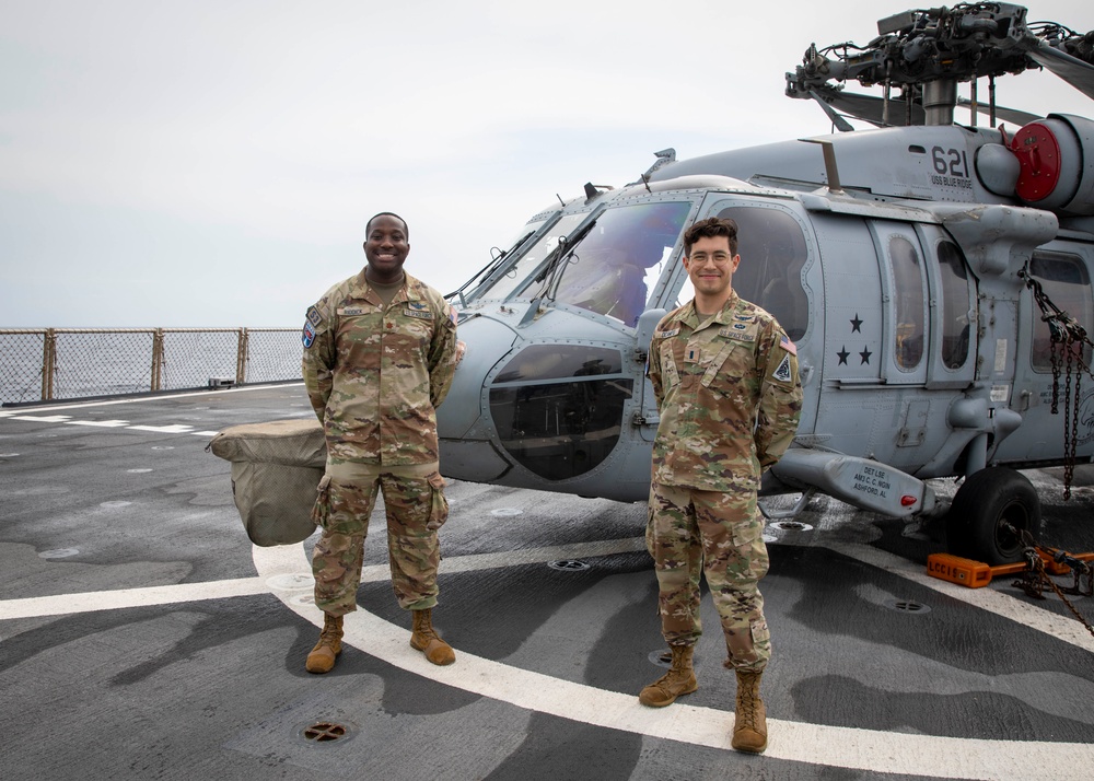 U.S. Space Forces Korea visits USS Blue Ridge