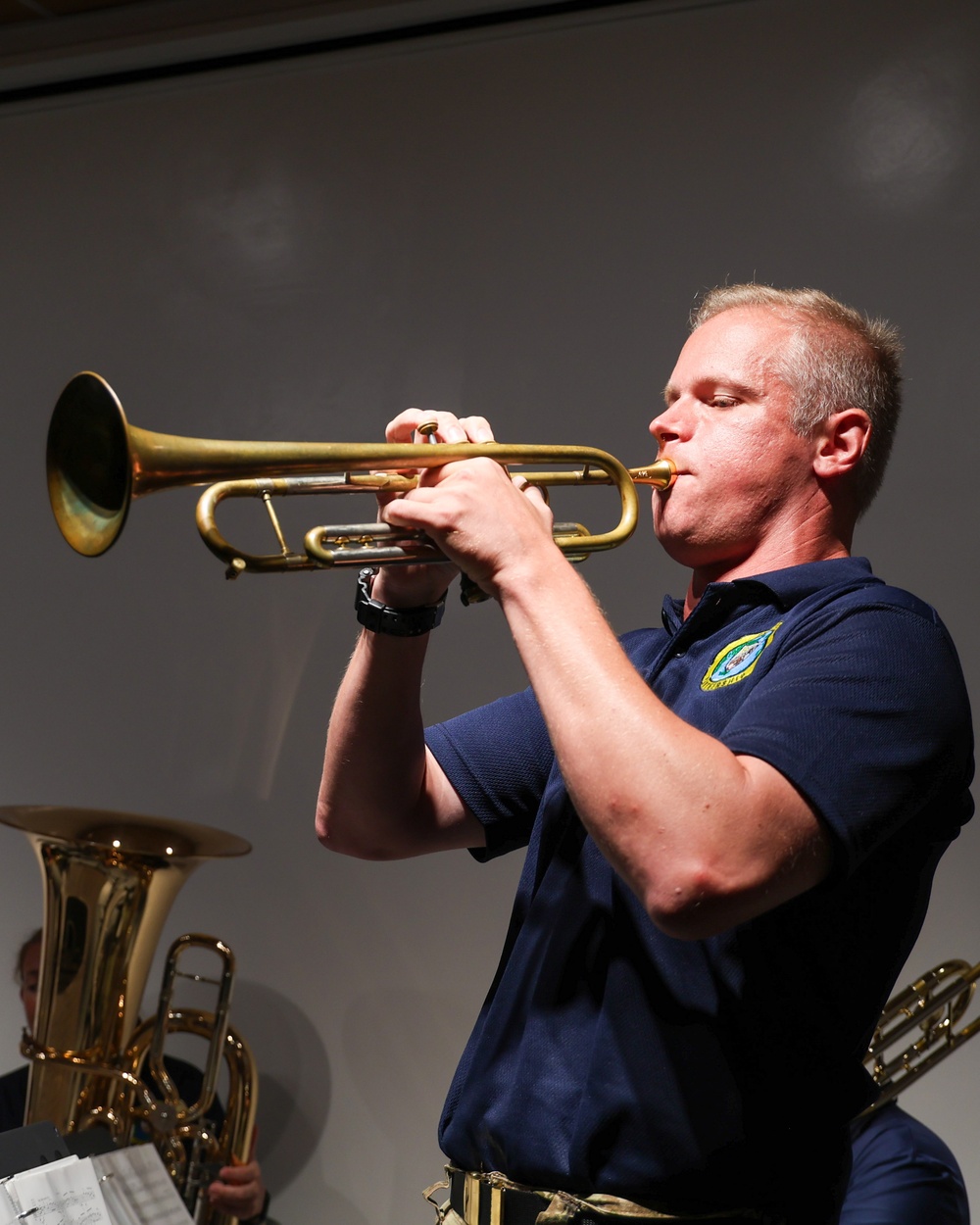 Pacific Partnership 2025 Multinational Band performs for Palau Community College students.
