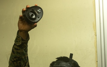 U.S. Marines conduct chemical, biological, radiological and nuclear defense training at Camp Hansen