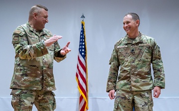 Col. Meadows informal promotion ceremony