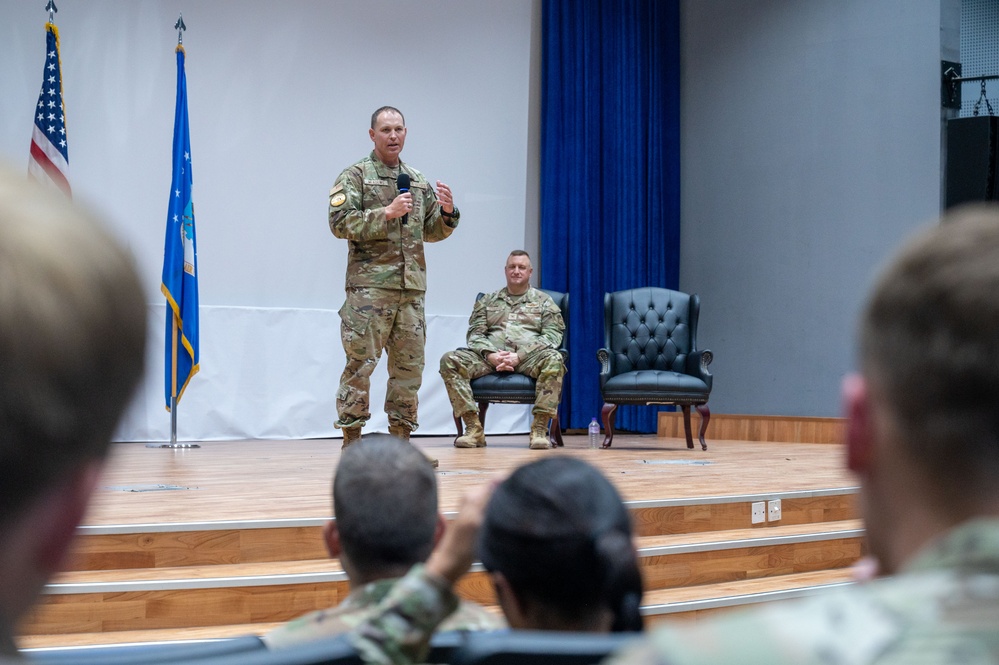 Col. Meadows informal promotion ceremony