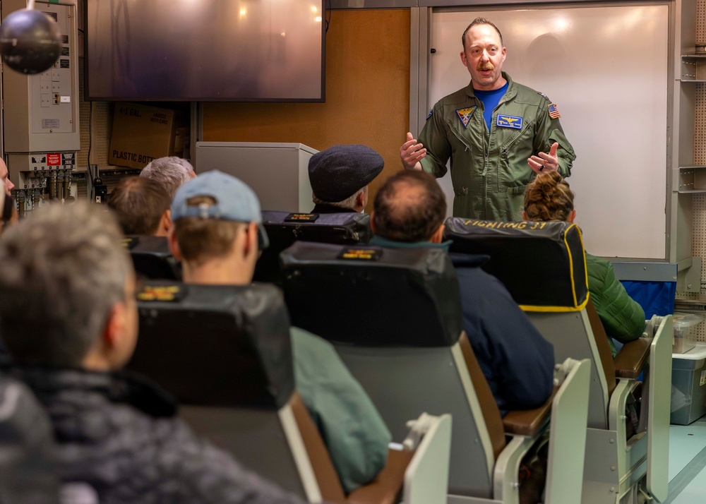 USS Gerald R. Ford (CVN 78) Hosts Media During Neptune Strike