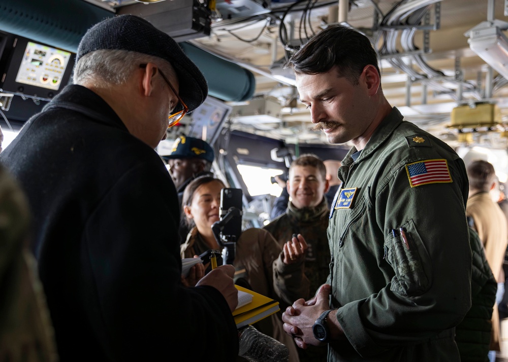 USS Gerald R. Ford (CVN 78) Hosts Media During Neptune Strike