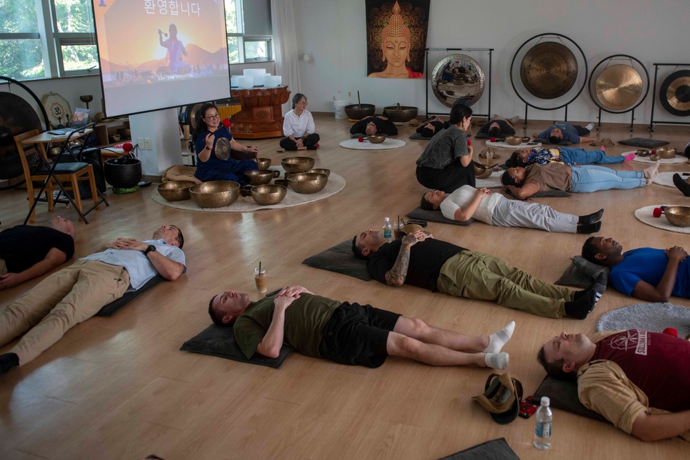 USS BLUE RIDGE SAILORS TOUR BUDDHIST TEMPLES IN SOUTH KOREA