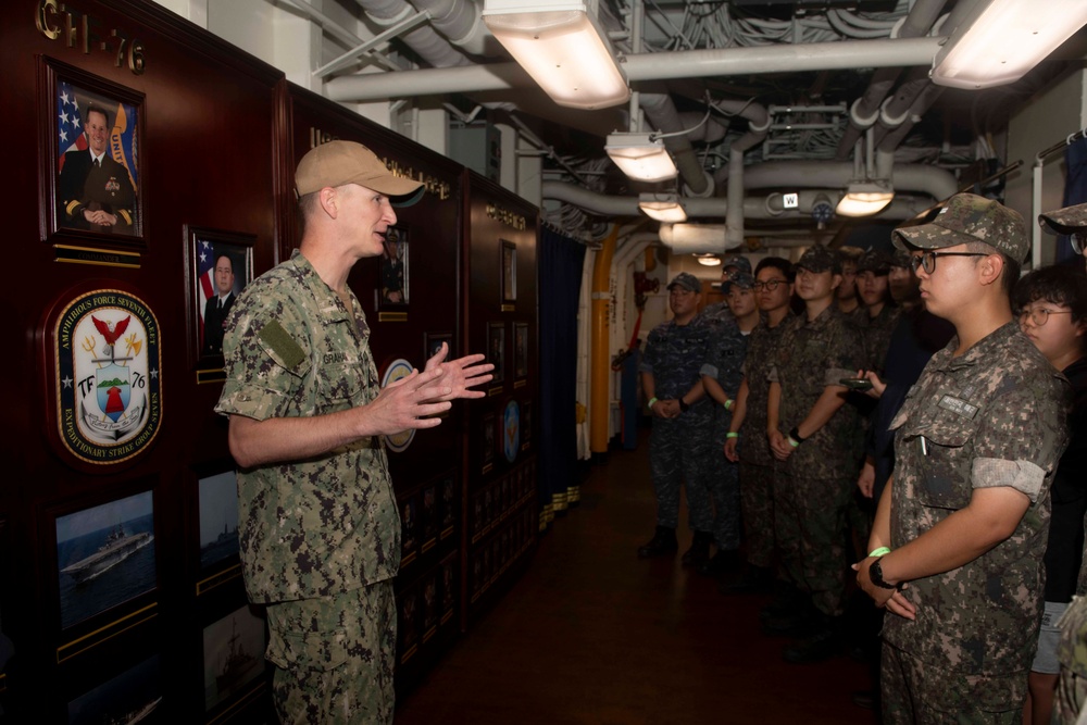 USS BLUE RIDGE HOLDS SHIP TOURS IN BUSAN, SOUTH KOREA
