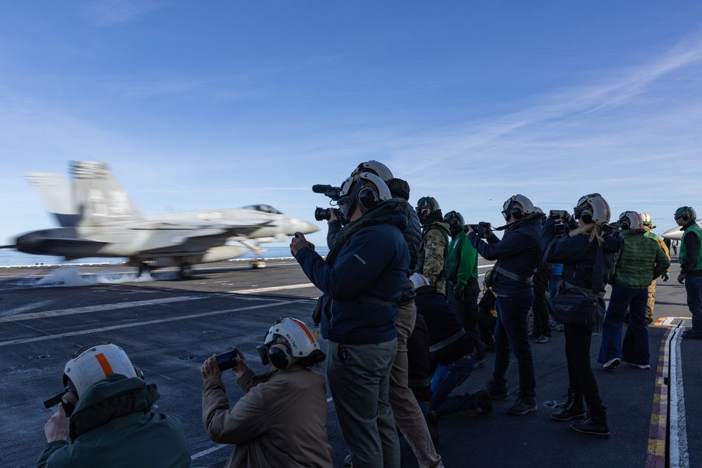 DVIDS - Images - USS Gerald R. Ford (CVN 78) Hosts Members of the Media ...