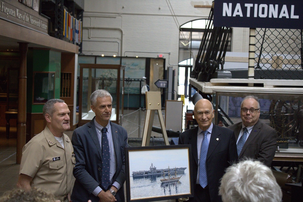 “USS George Bush meets ITS Amerigo Vespucci” Donation