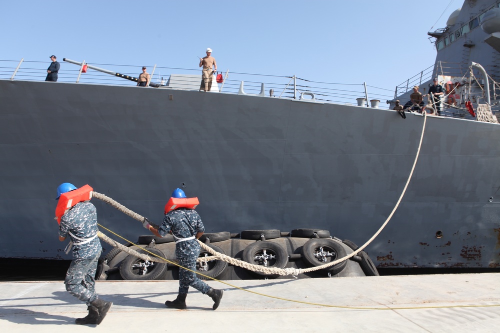 USS Truxtun Arrives in Alexandria for Bright Star 2025 Maritime Phase