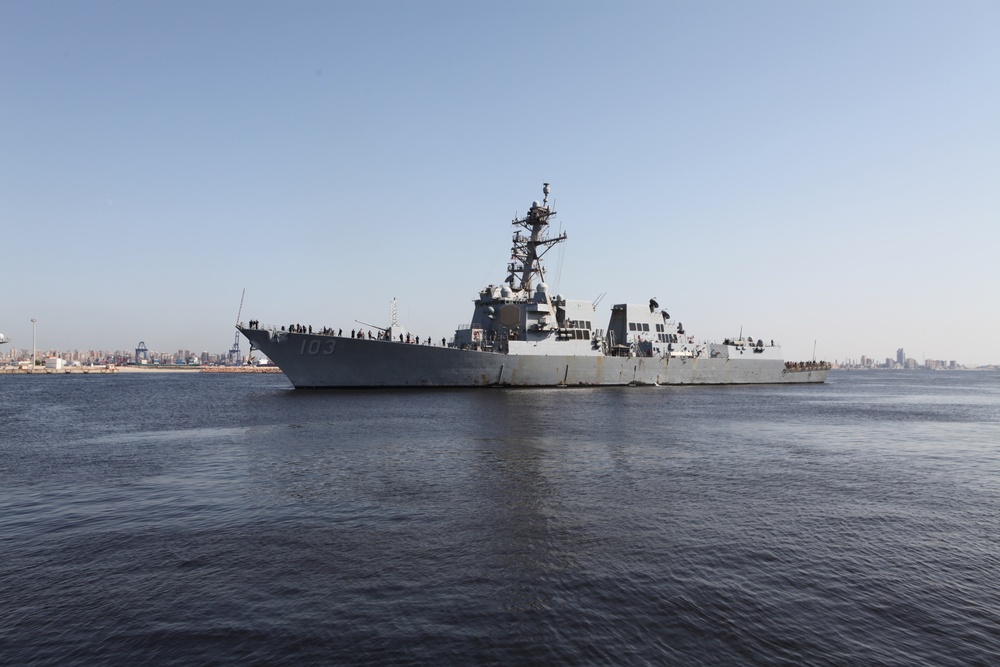 USS Truxtun Arrives in Alexandria for Bright Star 2025 Maritime Phase