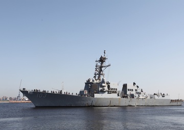 USS Truxtun Arrives in Alexandria for Bright Star 2025 Maritime Phase