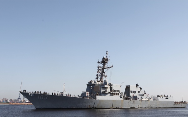 USS Truxtun Arrives in Alexandria for Bright Star 2025 Maritime Phase