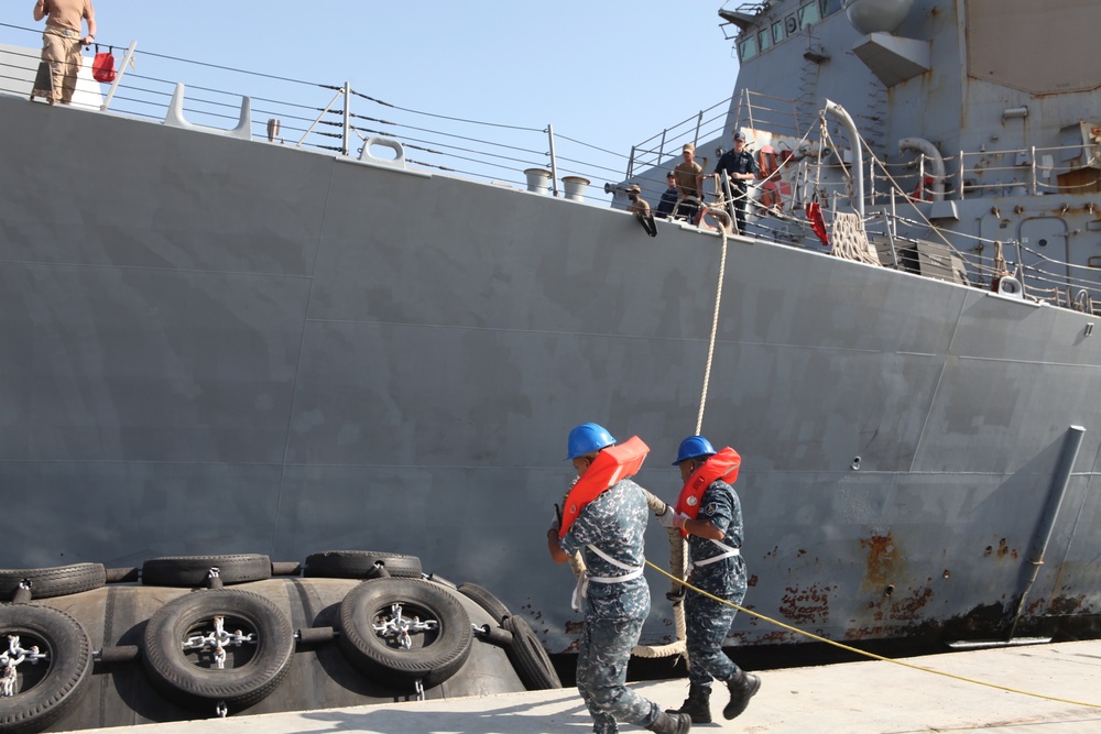 USS Truxtun Arrives in Alexandria for Bright Star 2025 Maritime Phase
