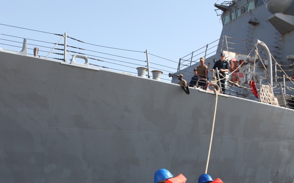 USS Truxtun Arrives in Alexandria for Bright Star 2025 Maritime Phase