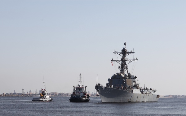 USS Truxtun Arrives in Alexandria for Bright Star 2025 Maritime Phase
