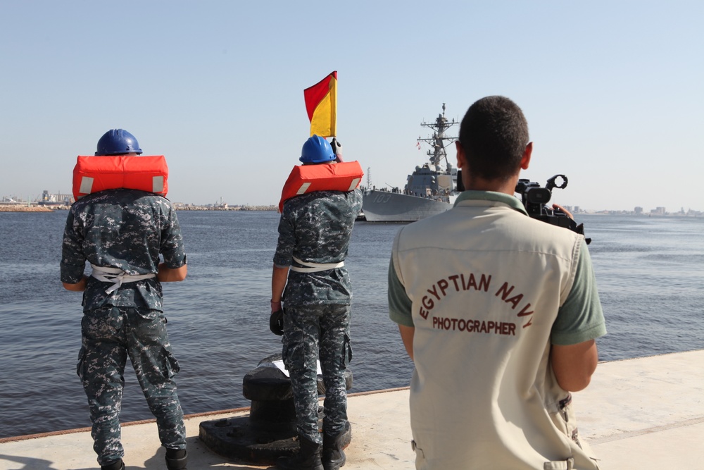 USS Truxtun Arrives in Alexandria for Bright Star 2025 Maritime Phase