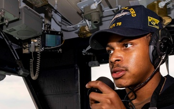 USS Gerald R. Ford (CVN 78) Transits the Strait of Dover