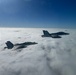 VFA-213 F/A-18F Super Hornets Fly Over the North Sea with U.K. Royal Navy 1st Sea Lord